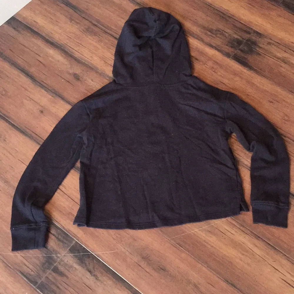 Justice sweatshirt black size 6/7 gold writing
